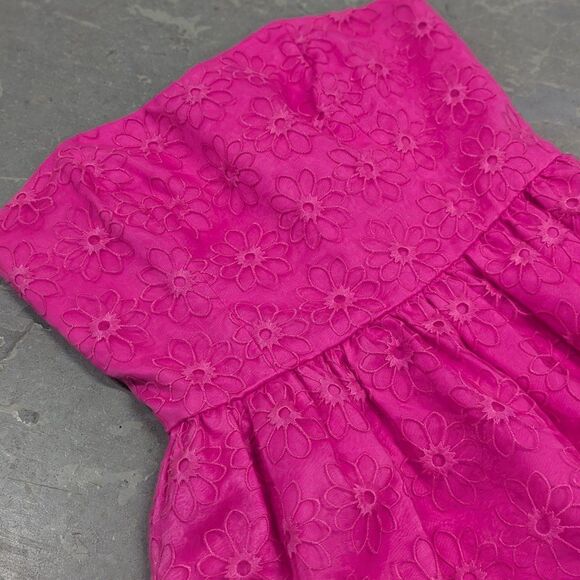 Lilly Pulitzer Size 2 Pink Floral Fit and Flare Strapless mini dress - Picture 4 of 8